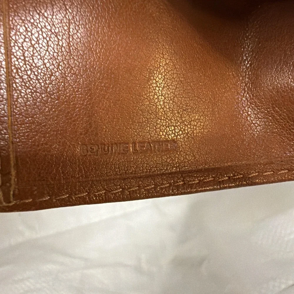 Vintage Christopher‎ Hayes Checkbook Cover/card holder Genuine Leather Wallet
